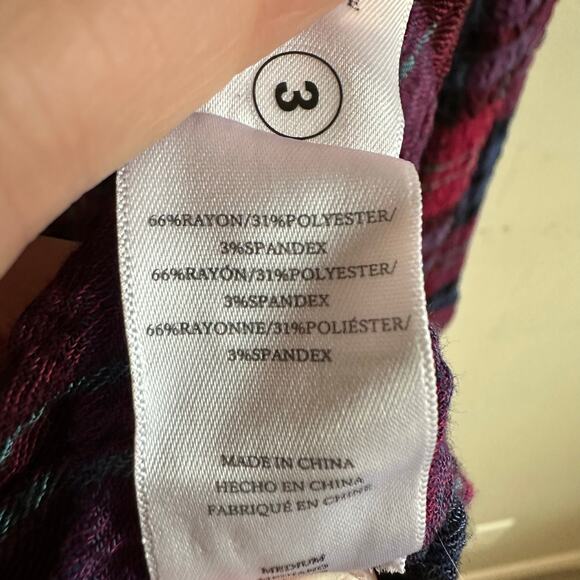 Rails Brady Button Down Shirt Mulberry Teal Blue M - Picture 9 of 12